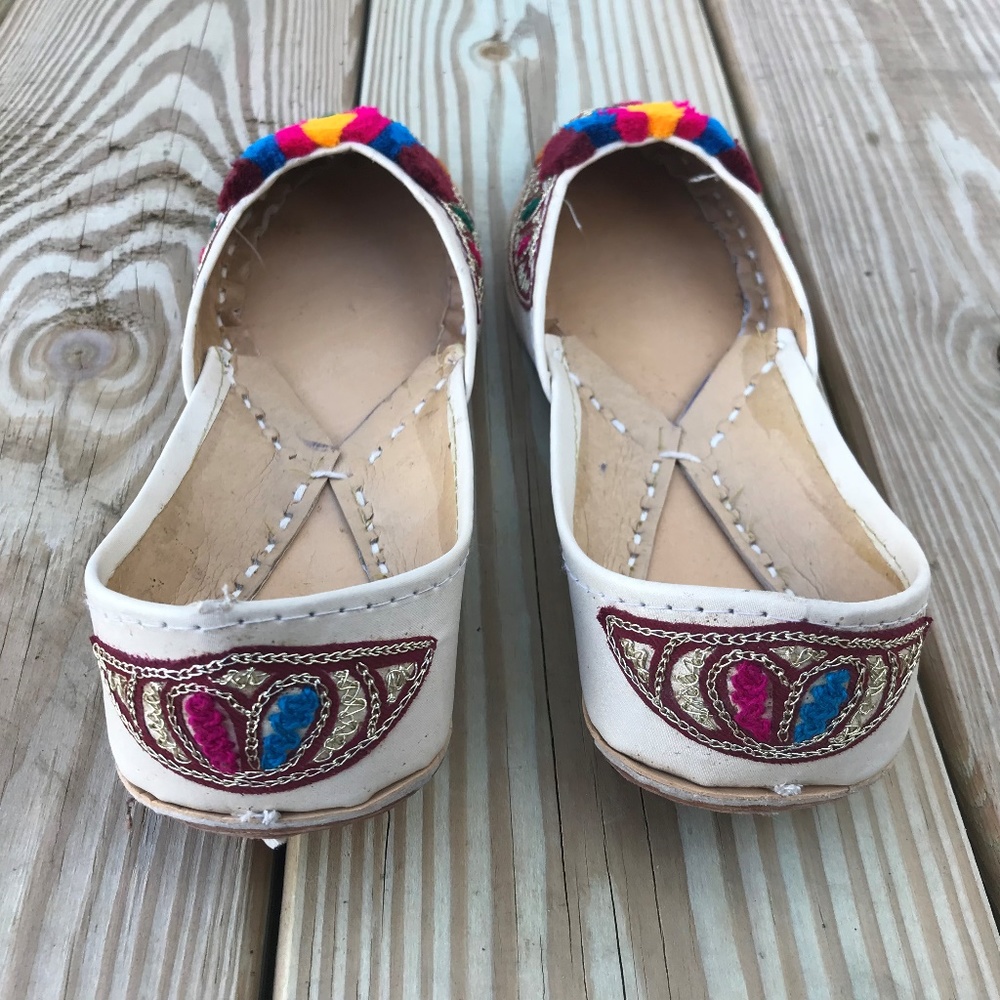 Khussa Shoe Traditional Sandal Jutti Handmade Embr - Picture 2 of 7